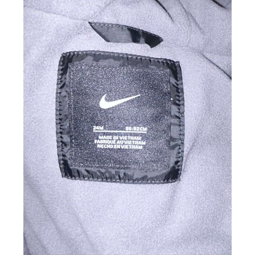 NWOT Boys Nike Midweight Fill Black Puffer Jacket Coat Size 24m - Picture 6 of 6